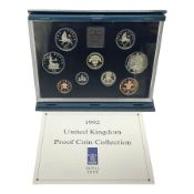 The Royal Mint United Kingdom 1992 proof coin collection