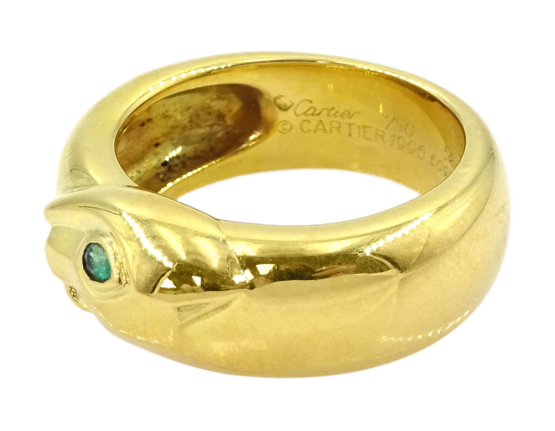 Cartier Panthere 18ct gold tsavorite garnet ring - Image 6 of 10