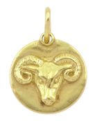 Annoushka 18ct gold Aries pendant / charm