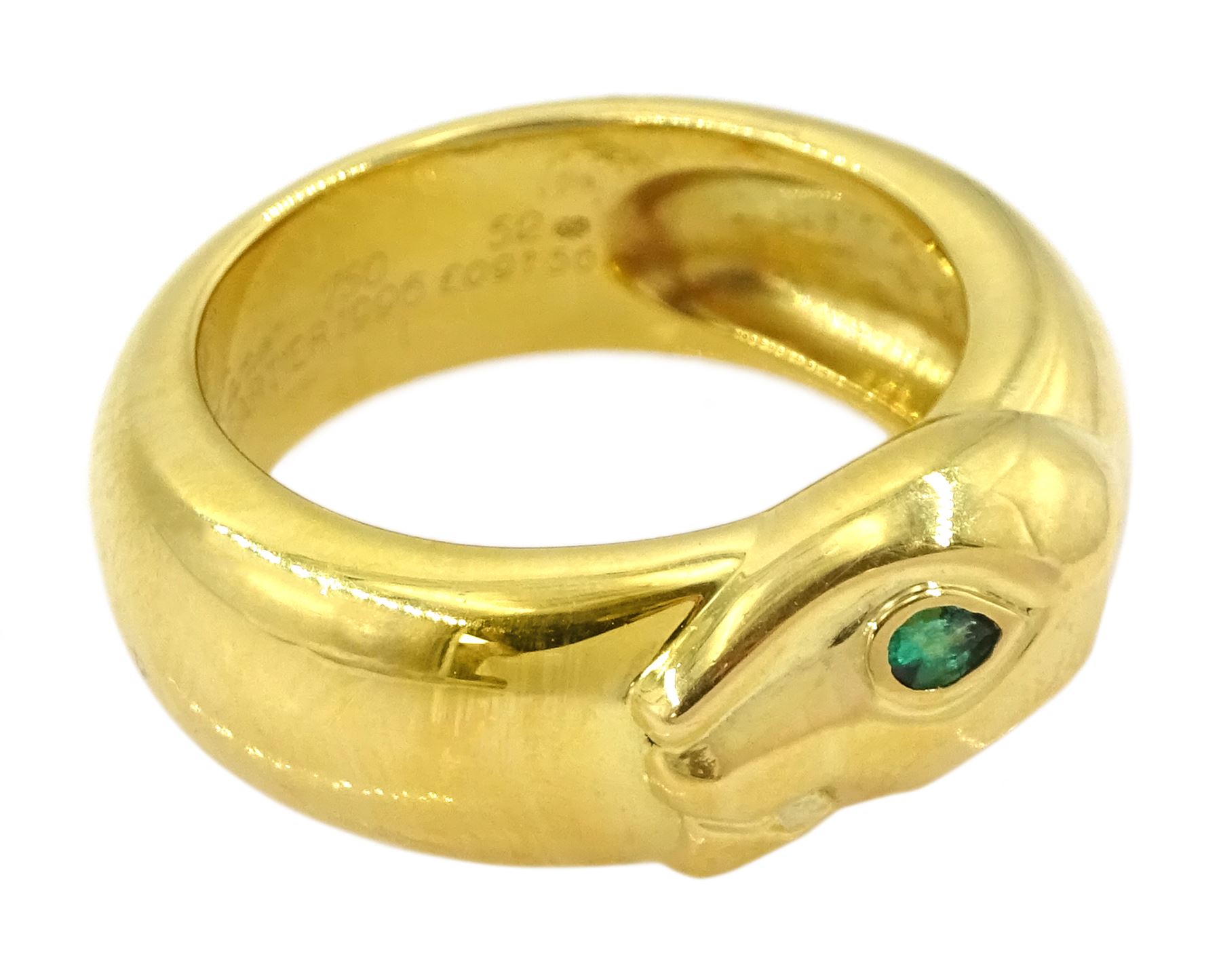 Cartier Panthere 18ct gold tsavorite garnet ring - Image 5 of 10