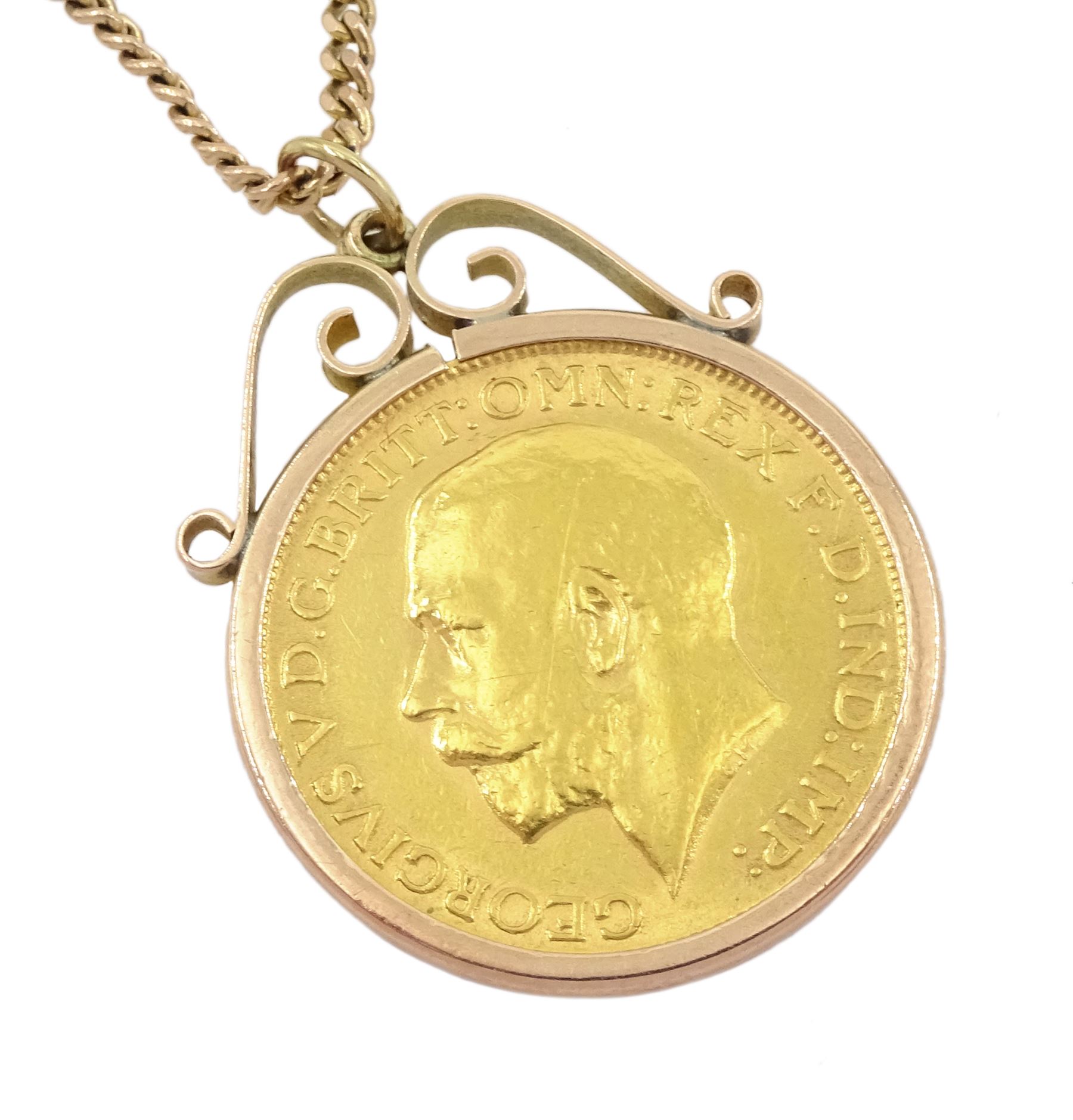 King George V 1911 gold full sovereign coin - Image 3 of 4