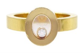 Chopard Happy Diamond 18ct gold diamond oval shaped ring