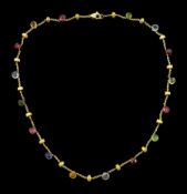 Marco Bicego Paradise 18ct gold multi gemstone necklace