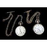 Early 20th century silver open face lever pocket watch by J. W. Benson