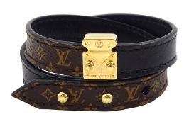 Louis Vuitton Lock It Double wrap bracelet