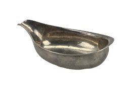 George III silver pap boat of plain form London 1801 Maker Thomas Wallis