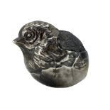 Edwardian silver novelty pin cushion in the form of a sparrow 5cm x 4cm