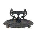 Victorian cast iron boot scraper