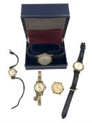 9ct gold cased wristwatch
