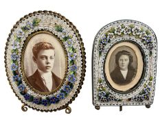 Two 19th/ early 20th century Italian Micro mosaic frames