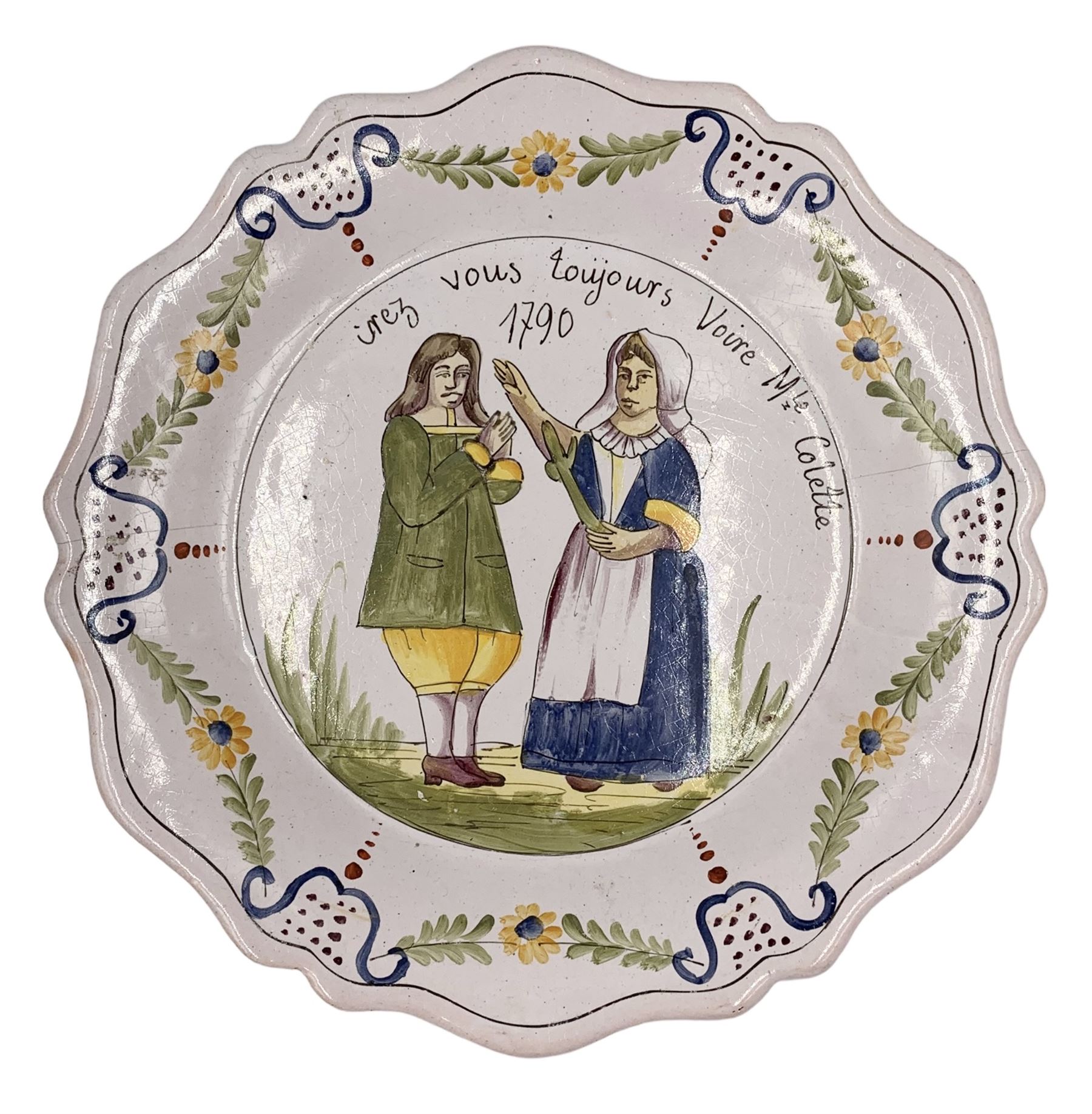 Seven 18th century style French Faience revolution commemorative plates - Image 28 of 32