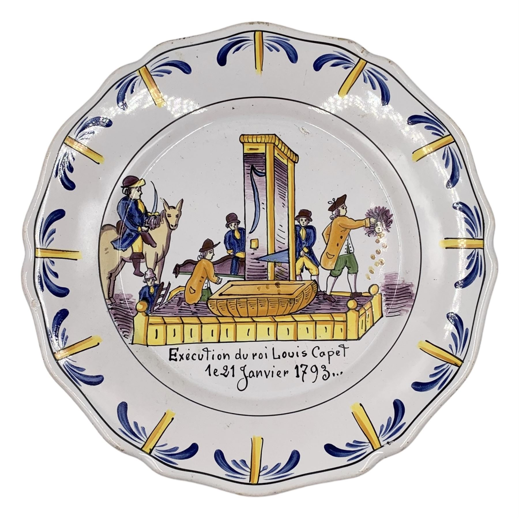 Seven 18th century style French Faience revolution commemorative plates - Image 8 of 32