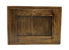 Early 20th century oak tabletop collectors cabinet