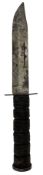 American Second World War fighting knife with 17cm blade