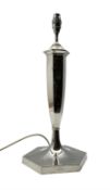 1940s silver plated table lamp by Hawksworth