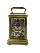 French - late 19th century miniature carriage clock