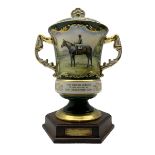 Limited edition Aynsley twin-handled racing cup and cover commemorating 'The Golden jubilee of the r