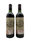 Two bottles of Chateau Caser-Piola 1964 Saint Emilion Grand Cru Class�