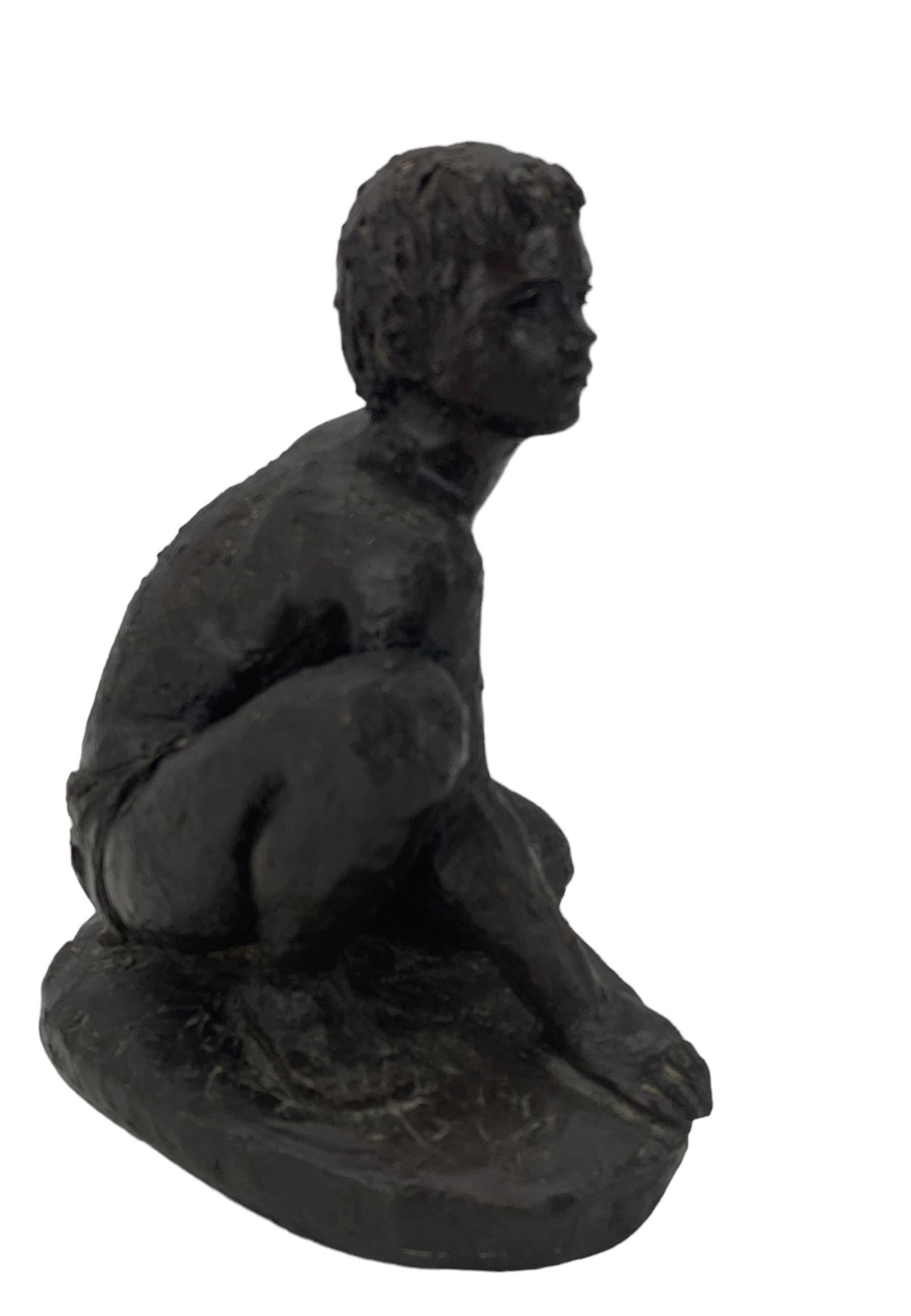 Karin Jonzen RBA FRBS (British 1914-1998): Boy athlete; bronze resin - Image 2 of 4