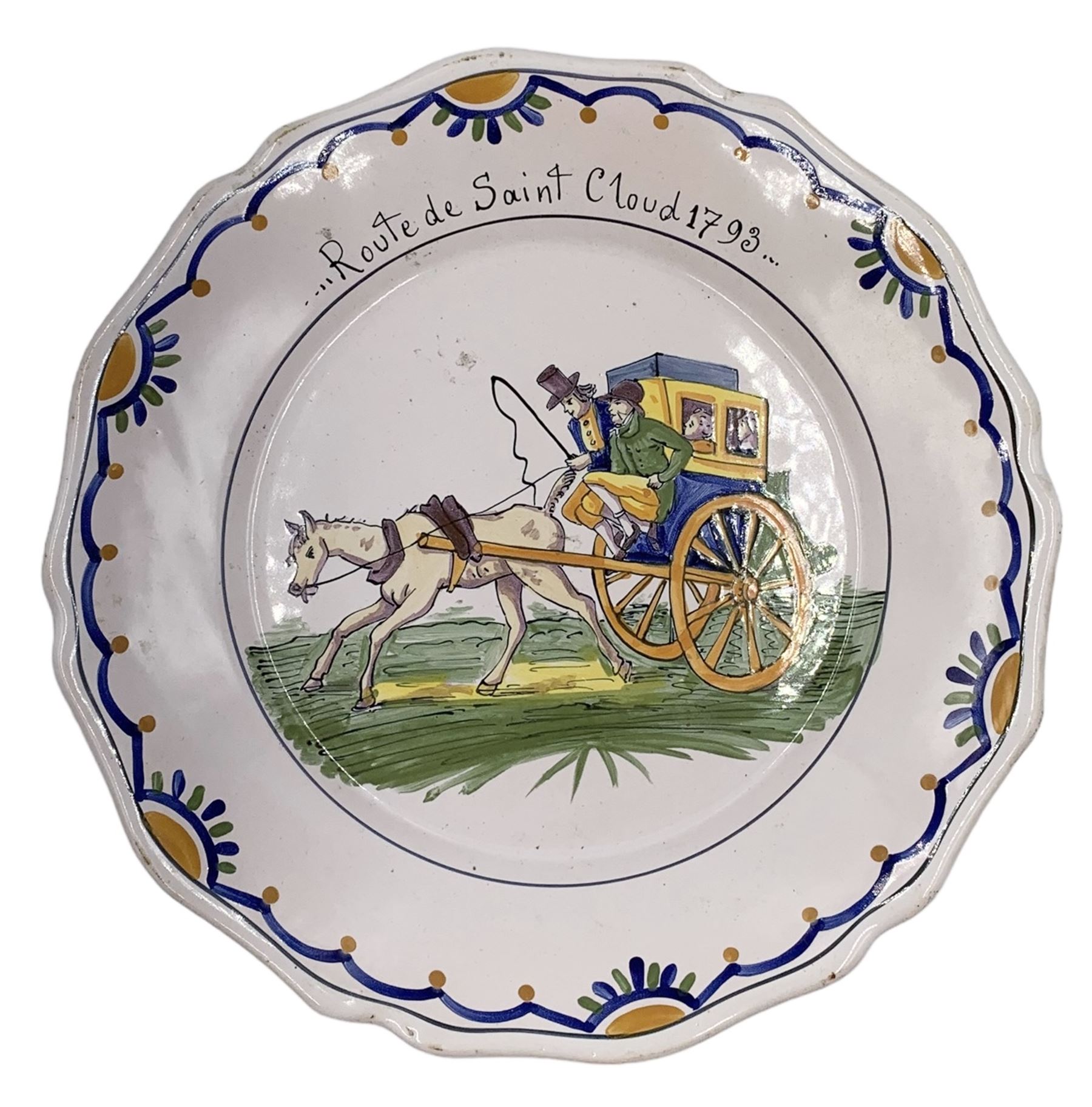 Seven 18th century style French Faience revolution commemorative plates - Image 22 of 32