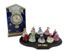 Set of ten Royal Doulton 'Miniature Maidens Collection' porcelain figurines