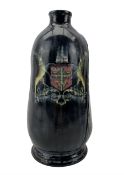Royal Doulton leather effect flagon decorated with Nottingham Coat of Arms and motto