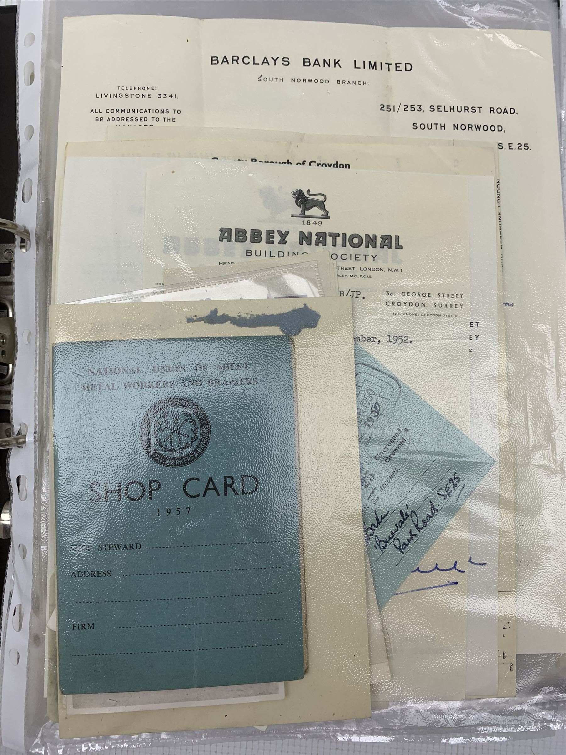 Two folders of ephemera including correspondence concerning Marine K Goggins 1945/6 - Image 4 of 10