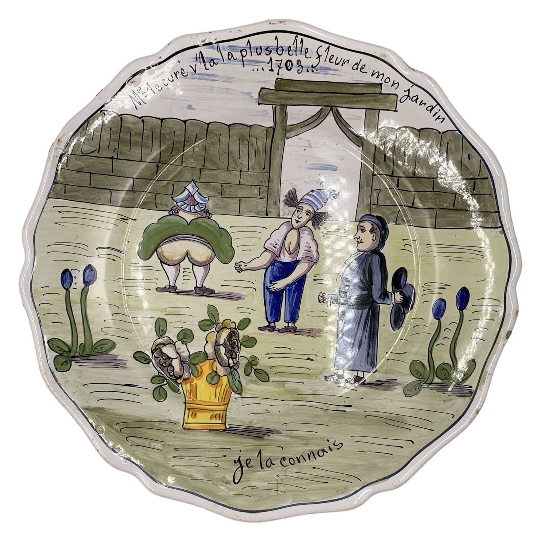 Seven 18th century style French Faience revolution commemorative plates - Image 2 of 32