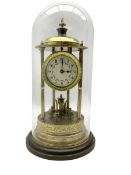 Early 20th century portico "bandstand" torsion clock - with a glass dome