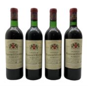 Four bottles of Chateau Malescot St Exup�ry Margaux 1974