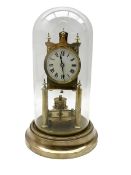 Gustav Becker - early German 20th century brass torsion mantel clock