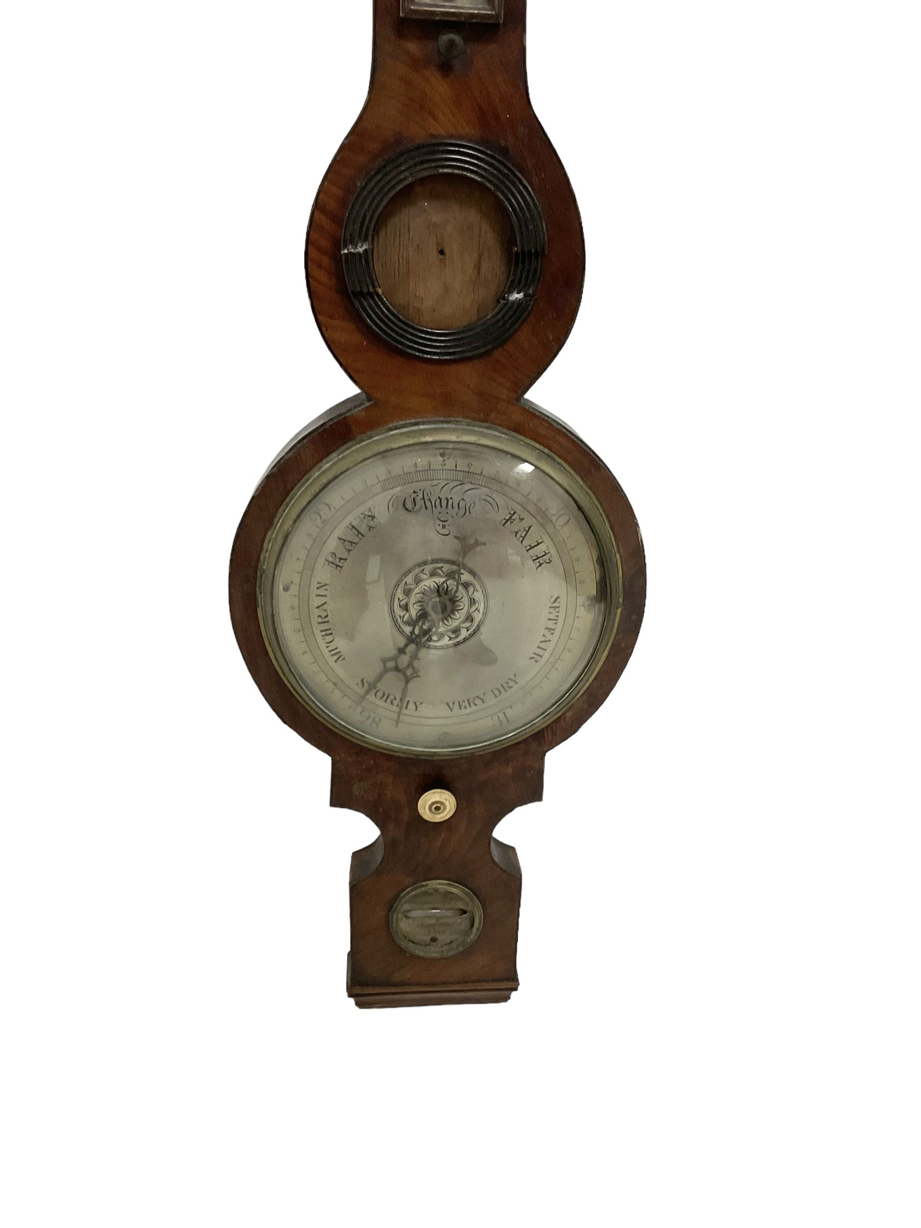 Victorian mercury barometer in a mahogany case - Image 2 of 3