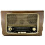 Bush VHF94 mains radio in wooden case