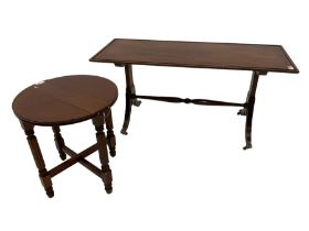 Regency design mahogany coffee table