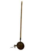 19th century wooden and metal hand-driven garden implement