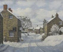 Jonathan F Ormerod (British 20th century): Yorkshire Winter Landscape