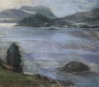 Christopher John Assheton-Stones (British 1947-1999): Lake Landscape