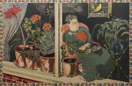 John Nash (British 1893-1977): 'Window Plants'