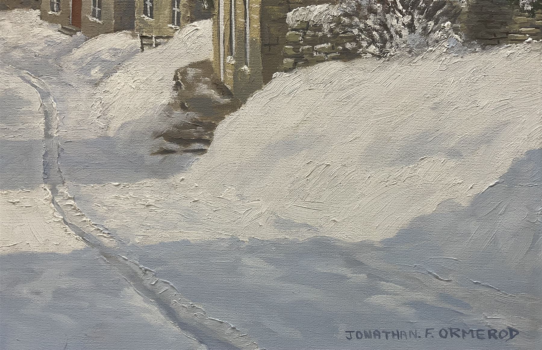 Jonathan F Ormerod (British 20th century): Yorkshire Winter Landscape - Image 3 of 4