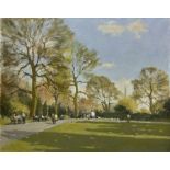 William Burns (British 1923-2010): 'Victoria Embankment Gardens - Spring'