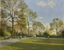William Burns (British 1923-2010): 'Victoria Embankment Gardens - Spring'