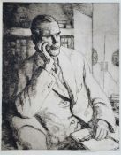 Malcolm Osborne (British 1880-1963): Portrait of Dr Robert Spence FRS (1905-1976)