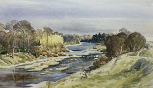 Margaret Peach (British 20th century) River Tweed