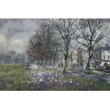 Angus Rands (British 1922-1985): 'Crocus Time in Harrogate'