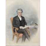 English School (Mid-19th century): Portrait of Regency Gentleman 'Robert John Saunders'