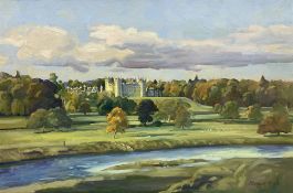 Margaret Peach (British 20th century) Floors Castle from the River Tweed