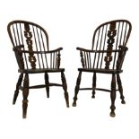 19th century elm and beech Windsor chair