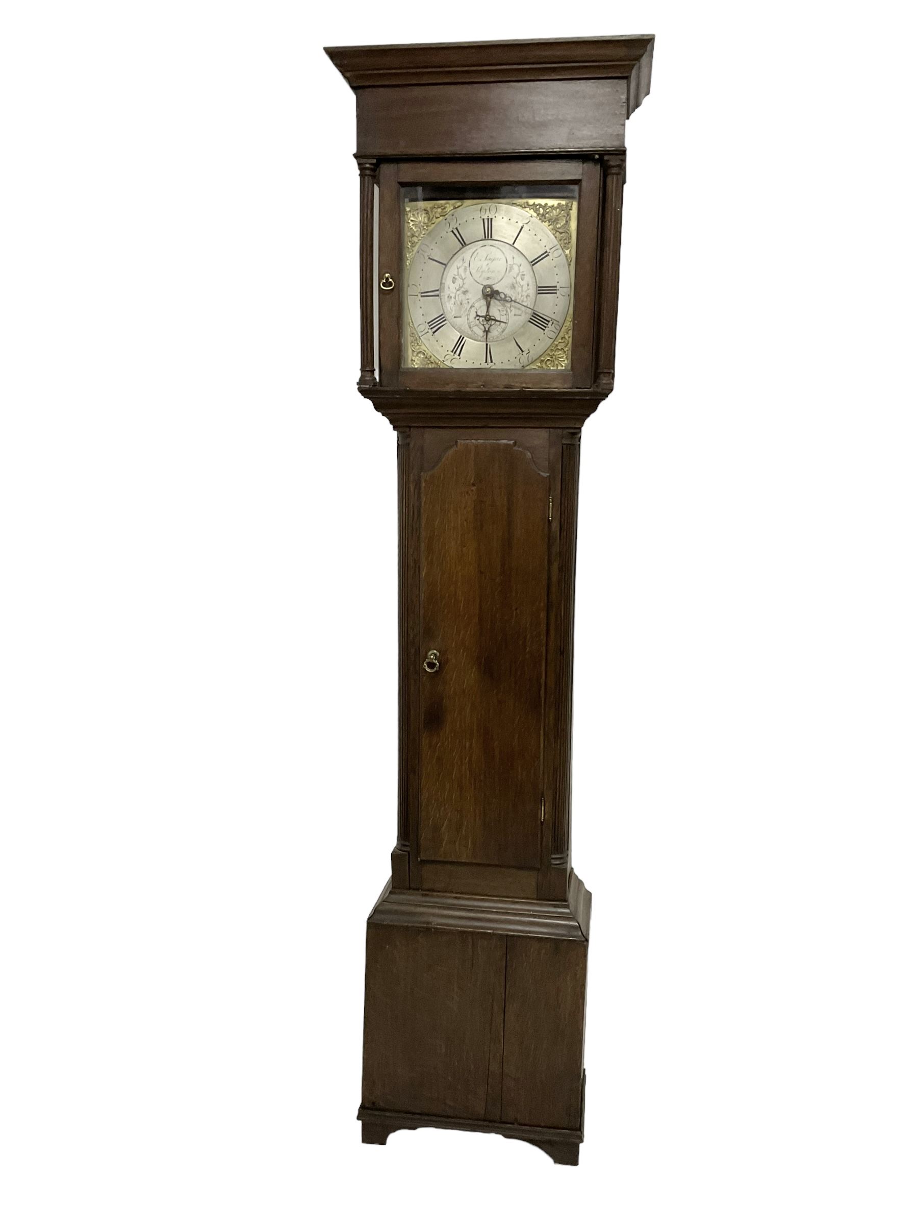 Edmund Sagar of Skipton - 18th century oak 30hr long case clock c 1790 - Image 3 of 6