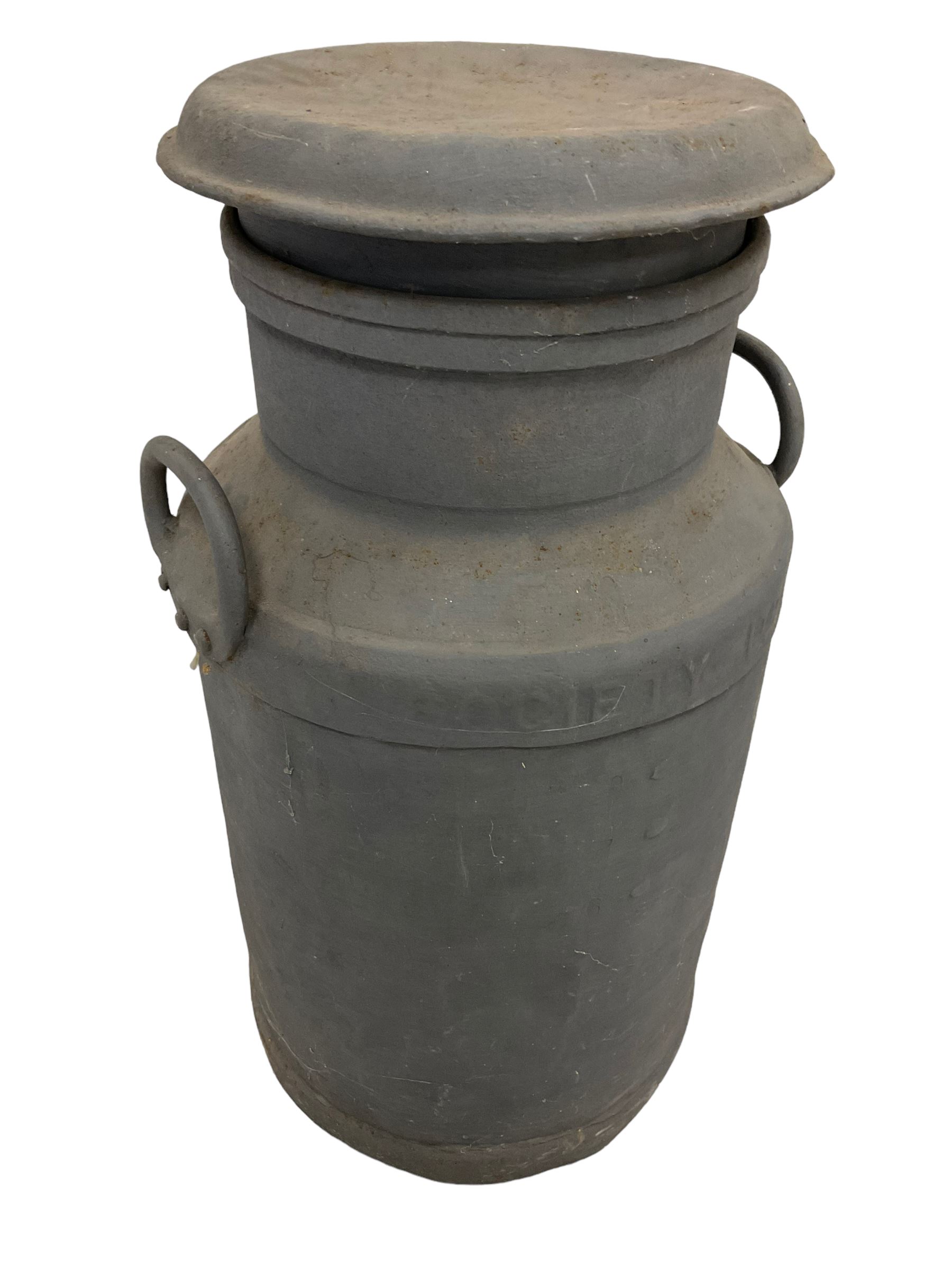 Co-op Wholesale Society Ltd - milk churn with lid and twin handles - Image 3 of 4
