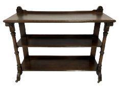 Late Victorian Aesthetic Movement three-tier buffet sideboard